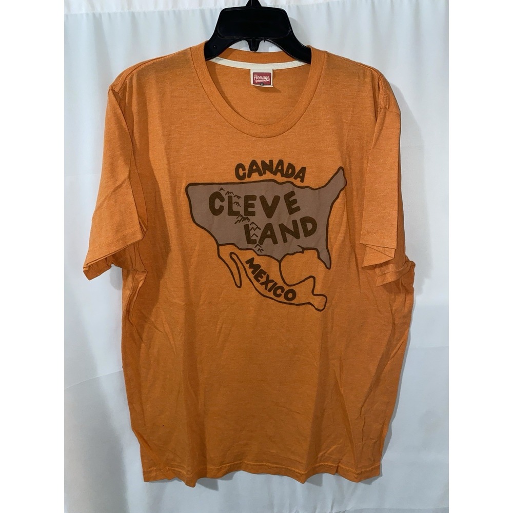 Homage CLEVELAND Canada‎ Mexico Orange T Shirt XL